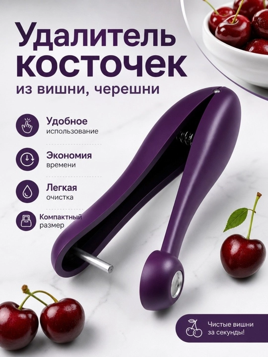 Olcha, gilos yoki zaytun mevalarining danaklarini olib tashlash uchun danak tozalagich - 