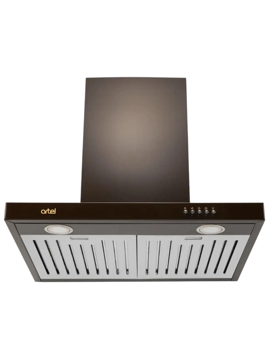Вытяжка Artel ART-1360 T-shape Brown, коричневая, 700 м³/час, LED подсветка