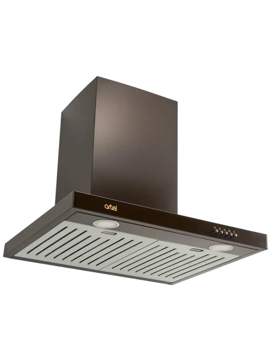 Вытяжка Artel ART-1360 T-shape Brown, коричневая, 700 м³/час, LED подсветка