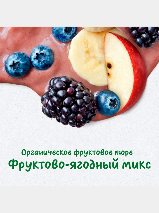 Gerber Organic mevali pyure «mevalar va o‘rmon rezavorlari aralashmasi» 90 g