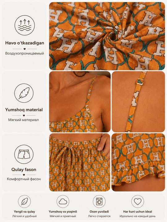 Ayollar uchun pidjama komplekti
