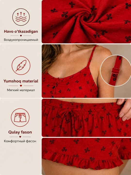 Ayollar uchun pidjama komplekti