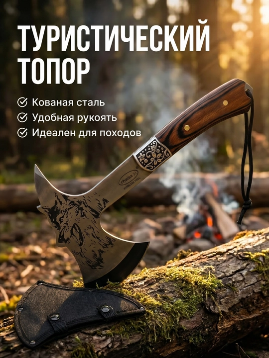 Универсальный топорик для кухни и поездок — для мяса, костей и пикника