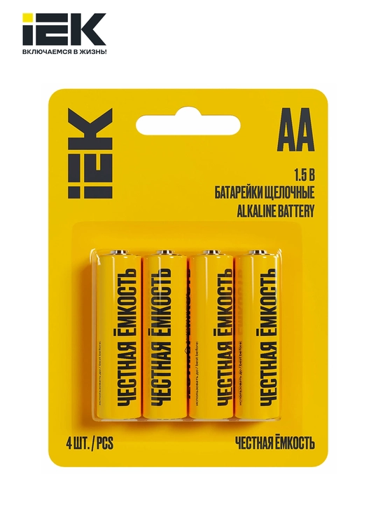 Батарейка щелочные Alkaline IEK