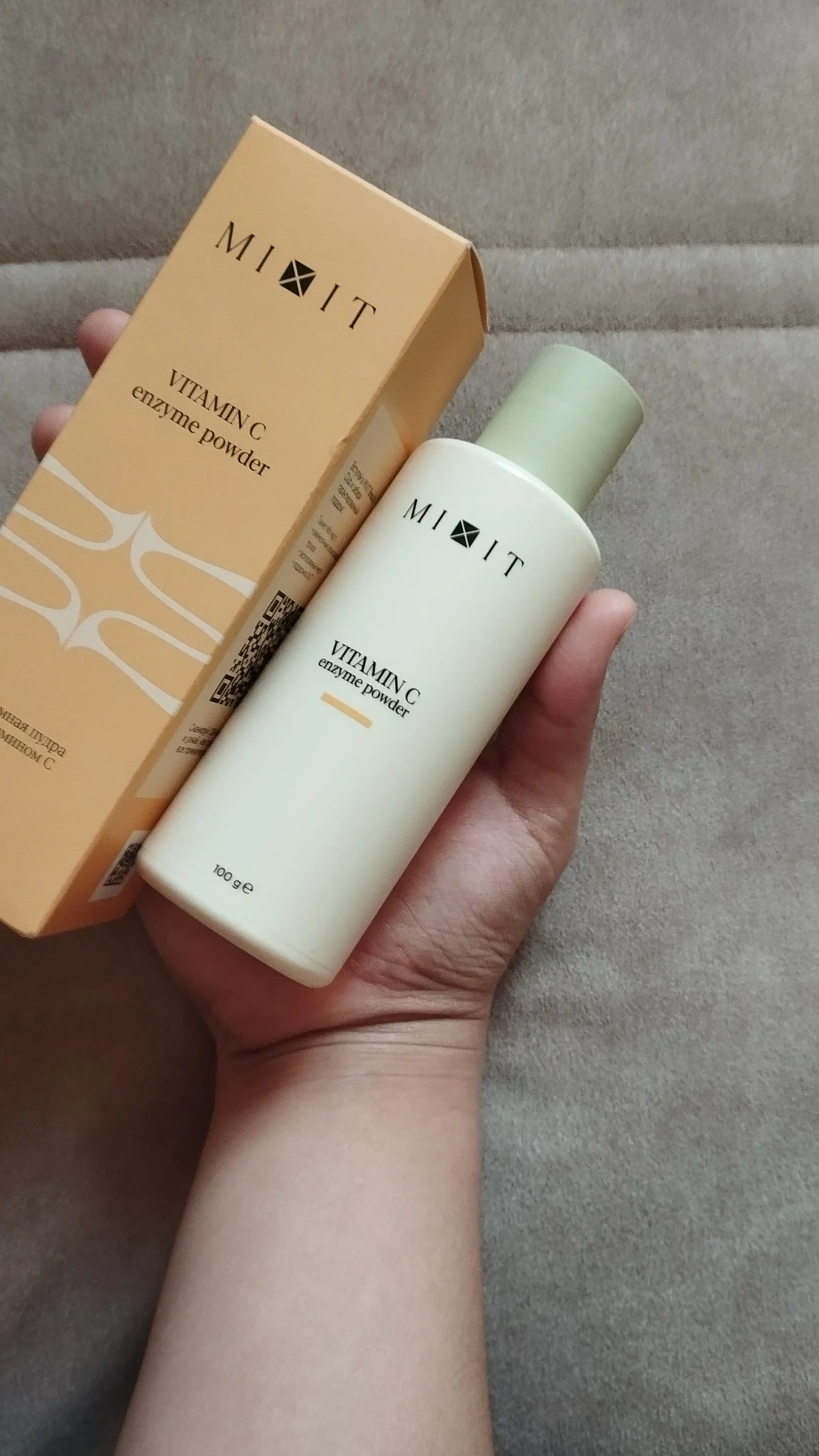 MIXIT Yuzni yuvish uchun fermentli upa, C vitamini bilan, yuvish uchun ko‘pik, 100 ml