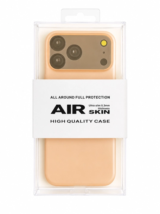IPhone uchun Air Skin yupqa g‘ilofi KZDOO — 0.3 mm, minimalistik himoya