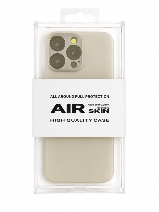 IPhone uchun Air Skin yupqa g‘ilofi KZDOO — 0.3 mm, minimalistik himoya