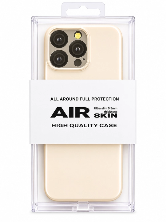 IPhone uchun Air Skin yupqa g‘ilofi KZDOO — 0.3 mm, minimalistik himoya