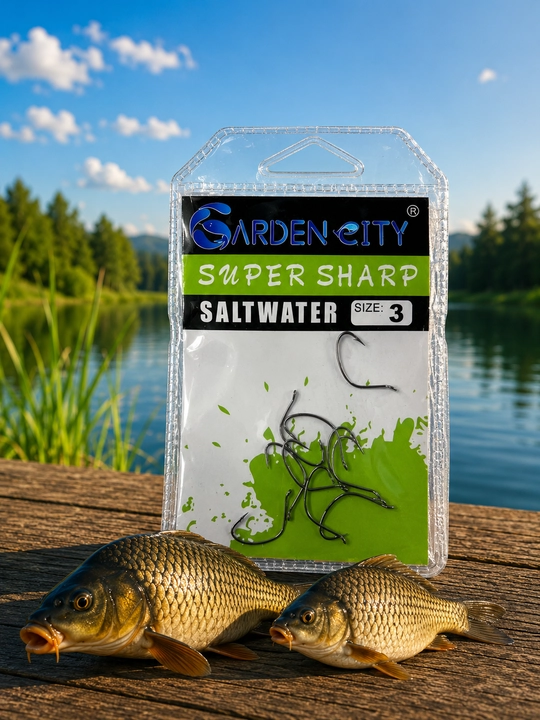 GARDEN CITY SALTWATER рыболовный крючок №1№2№3№4 ультра острый крючок для сазана и карася