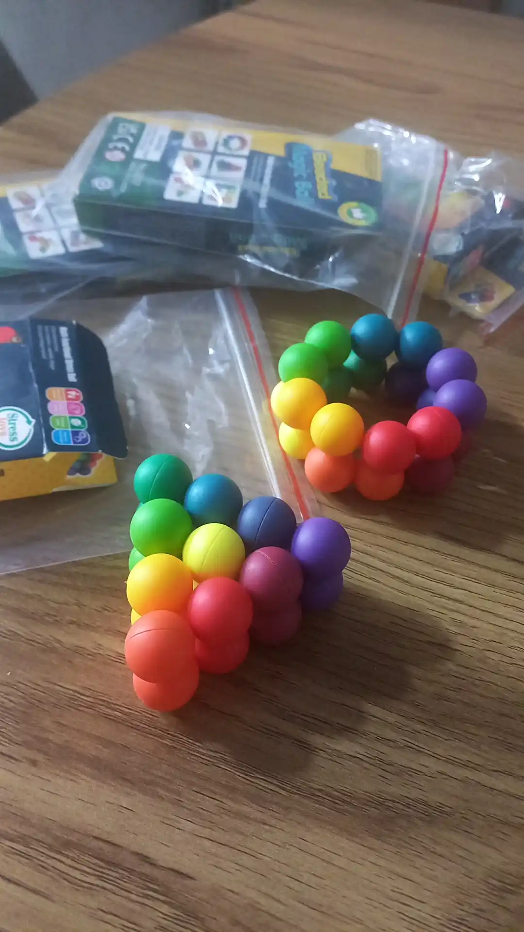 Beaded Magic Ball antistress boshqotirma, 3D transformatsiyalanuvchi shar