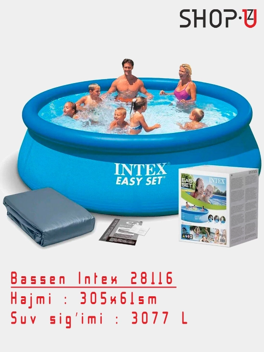 Puflanadigan basseyn Intex Easy Set - 