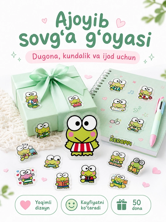 Nakleykalar, stikerlar Anime, One Piece, Mening qo'shnim Totoro, Kuromi, Hello Kitty