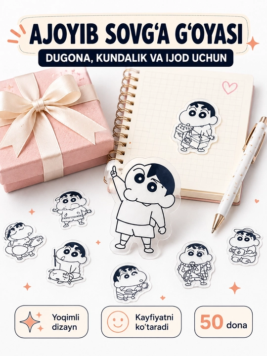 Nakleykalar, stikerlar Anime, One Piece, Mening qo'shnim Totoro, Kuromi, Hello Kitty