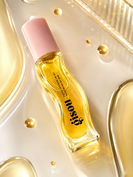 Asal bilan namlovchi lab yog‘i, tabiiy yaltiroq, lab parvarishi, Gisou Lip Oil Honey Gold
