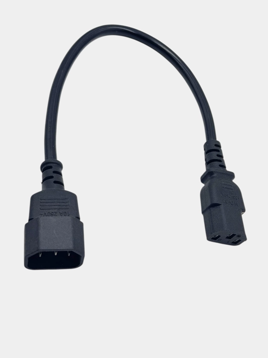 UPS uchun IEC 320 C14 va IEC 320 C13 ulagichli quvvat shnuri bilan ta’minlash kabeli