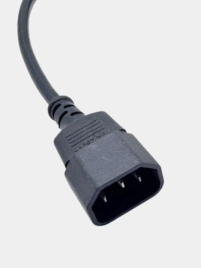 UPS uchun IEC 320 C14 va IEC 320 C13 ulagichli quvvat shnuri bilan ta’minlash kabeli
