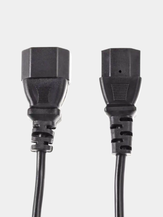 UPS uchun IEC 320 C14 va IEC 320 C13 ulagichli quvvat shnuri bilan ta’minlash kabeli