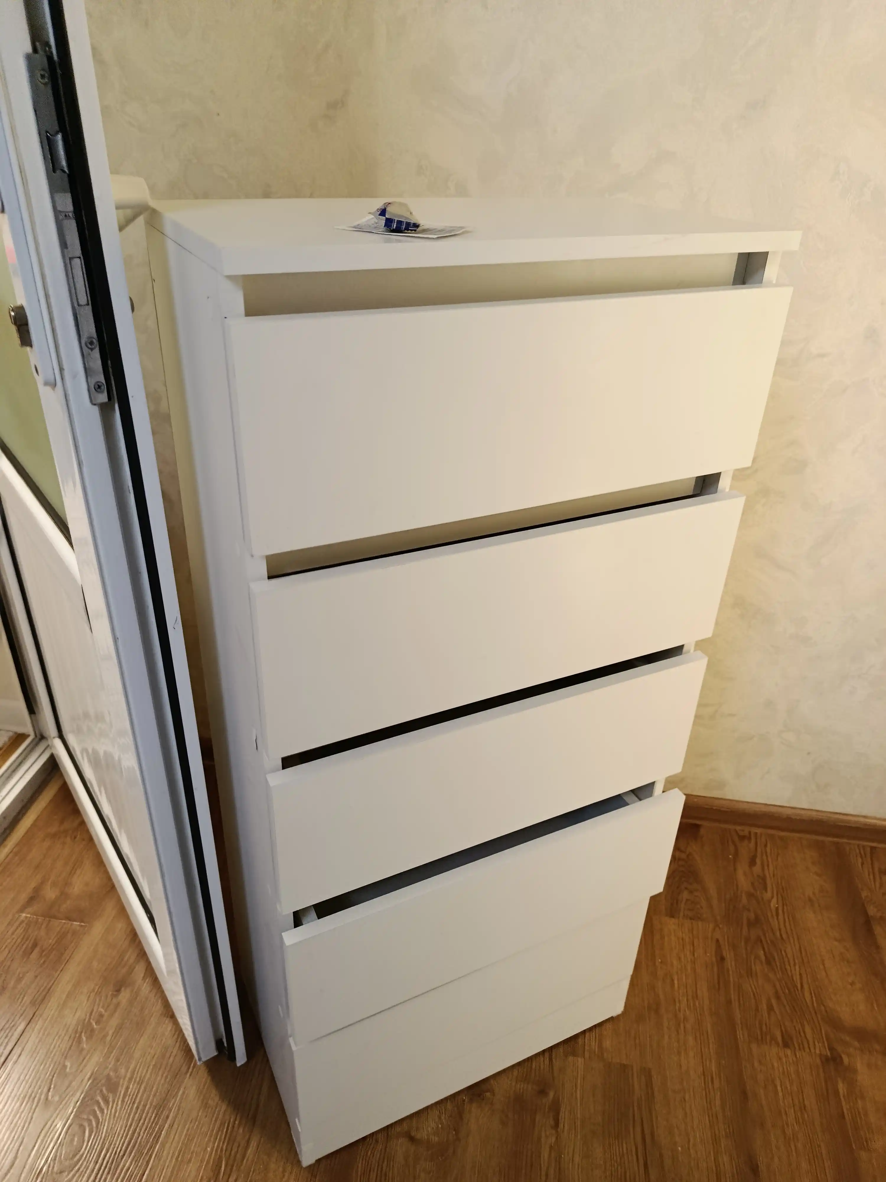 Комод KASTA, в собранном виде, 3, 4 и 5 ящиков, ЛДСП