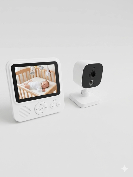 Monitorli simsiz video enaga, chaqaloqlar uchun raqamli video enaga