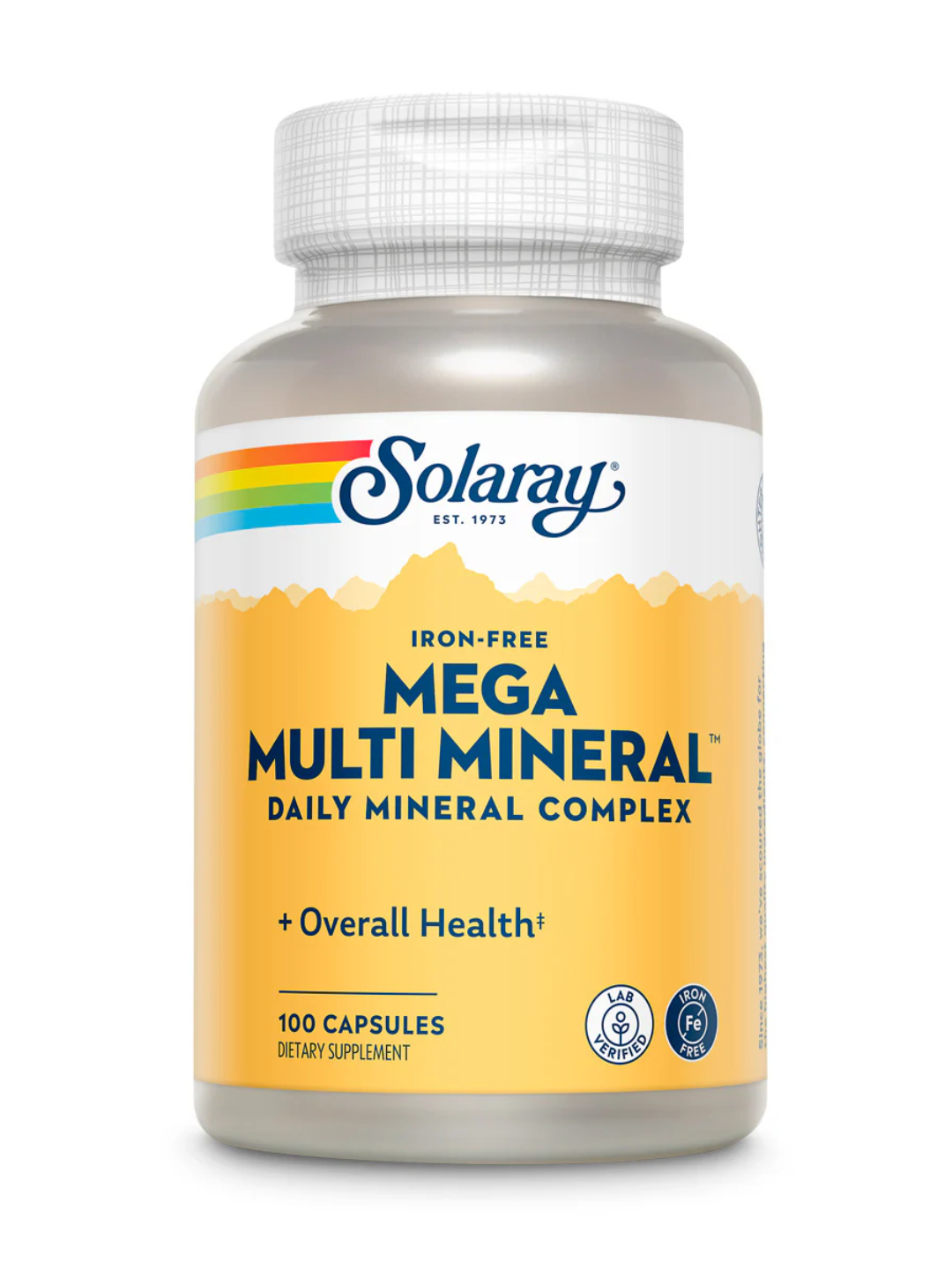 Solaray, Multimineral kompleksi, temirsiz, 120 ta kapsulalar, AQSH