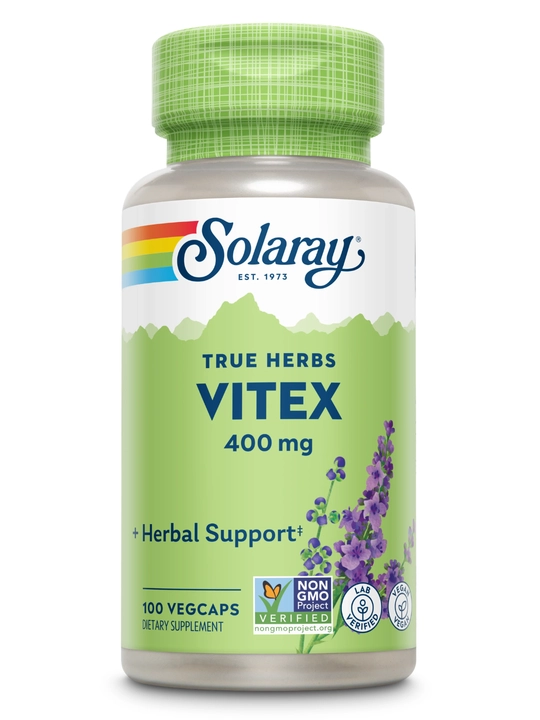 Solaray, Vitex Berry, ягоды витекса для женского здоровья, 400 мг, 100 капсул, США