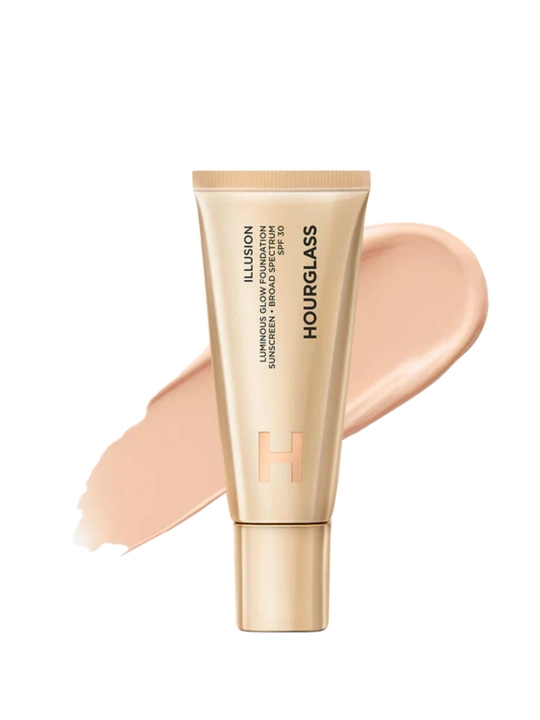SPF 30 quyoshdan himoyalovchi Hourglass Illusion Luminous Glow Foundation tonal kremi - 