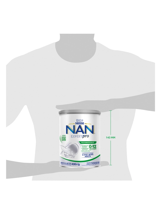 Смесь сухая для детей Nestle Nan, кисломолочный, (0-12мес) 400 г