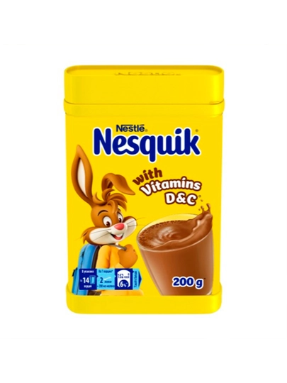 Какао - напиток быстрорастворимый Nesquik, обогащенный, банка, 200 г — LETIK-KAKAO