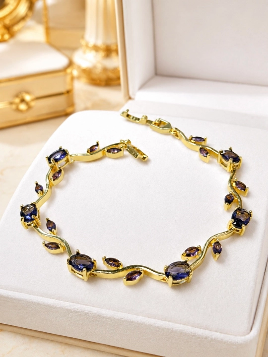 XUPING JEWELRY ayollar va qizlar uchun lola shaklidagi bilaguzuk - 