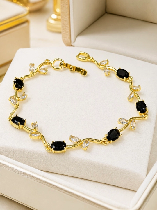 XUPING JEWELRY ayollar va qizlar uchun lola shaklidagi bilaguzuk - 