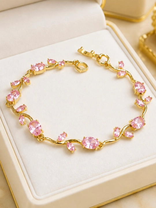 XUPING JEWELRY ayollar va qizlar uchun lola shaklidagi bilaguzuk - 