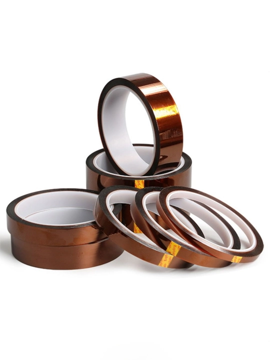 Термостойкая клейкая лента Kapton Tape термо скотч, 10 мм x 33 м
