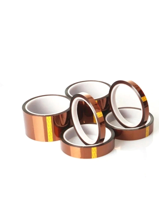 Термостойкая клейкая лента Kapton Tape термо скотч, 10 мм x 33 м