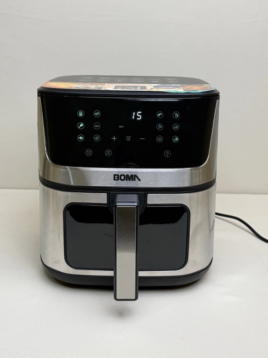 Aerogril BOMA 8–14L, 8–12 dastur, 2600 W, ikkita savatli, yog'siz qovurish, tez pishirish