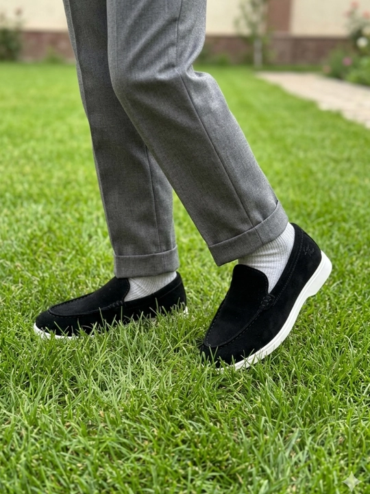 Лоферы для мальчиков Loro Piana размеры 35-39, мокасины из натуральной кожи