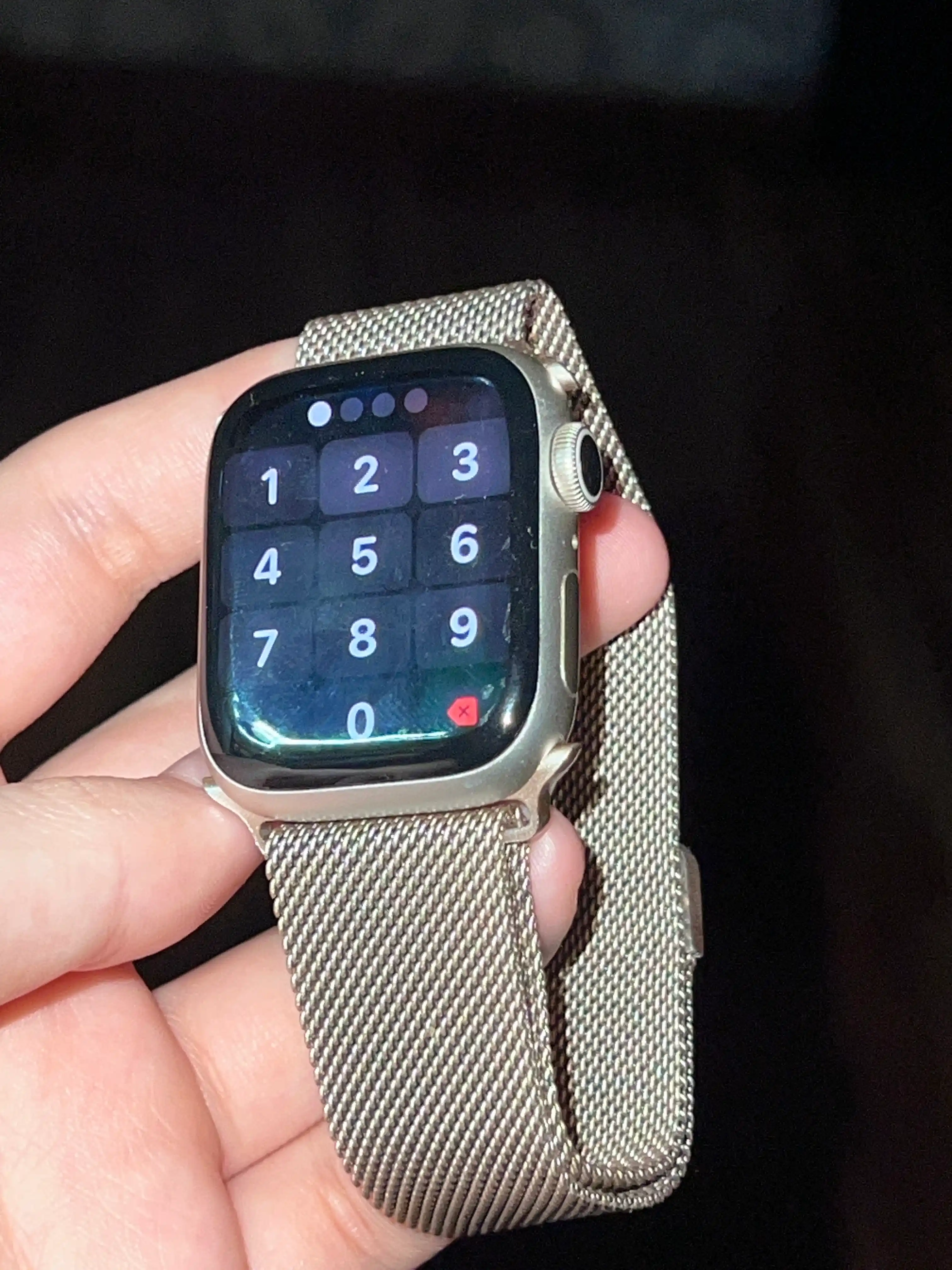 Ремешок для Apple Watch 1,2,3,4,5,6,7,8,9,SE Ultra "Миланская петля", металлический