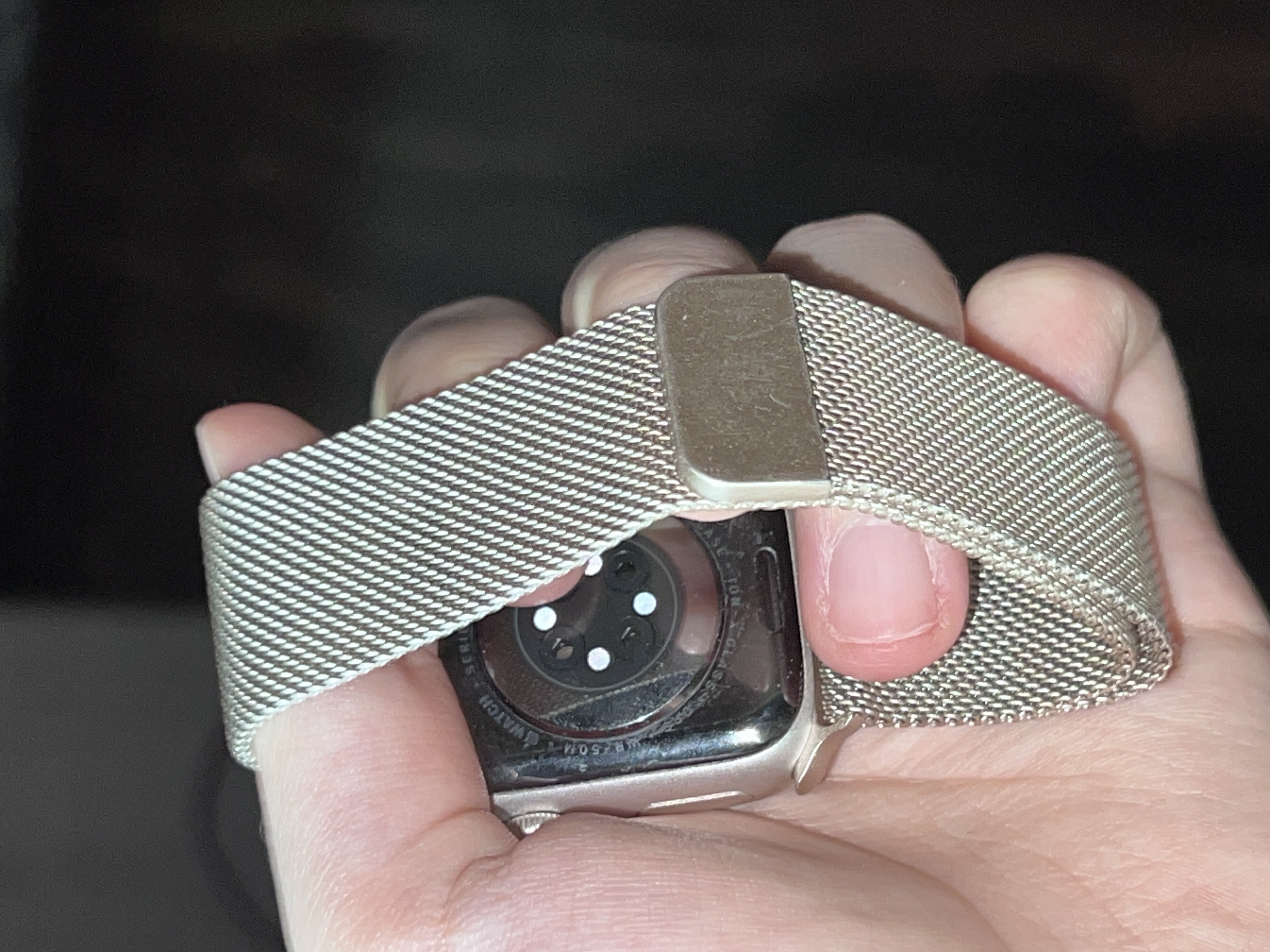 Ремешок для Apple Watch 1,2,3,4,5,6,7,8,9,SE Ultra "Миланская петля", металлический