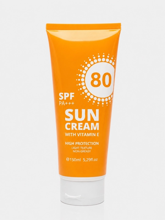 Quyoshdan himoya qiluvchi krem "Dr Agon SPF 80 PA+++", kokos yog'i va E vitamin, 150 ml - 