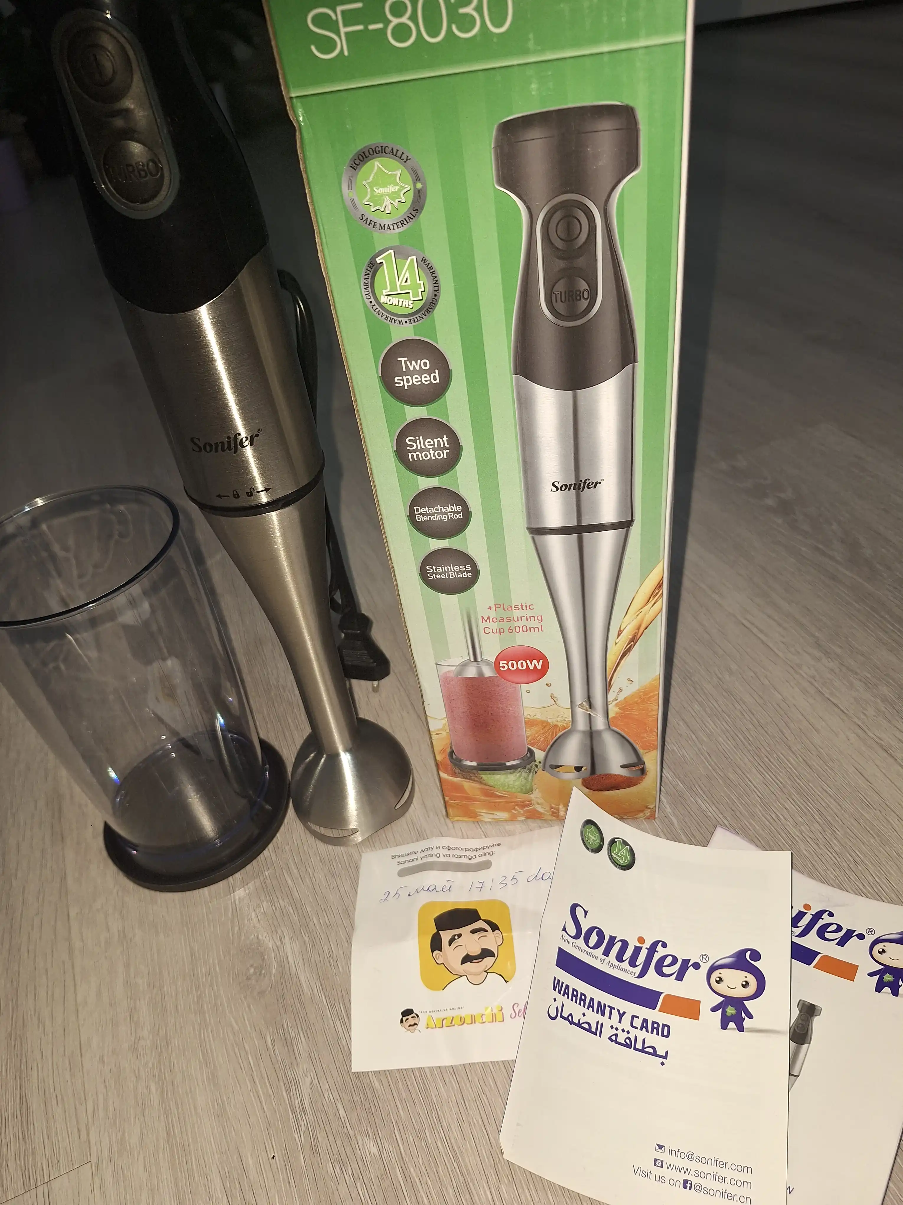 Sonifer 800W immersion blenderi, immersion, 2 tasi 1 da