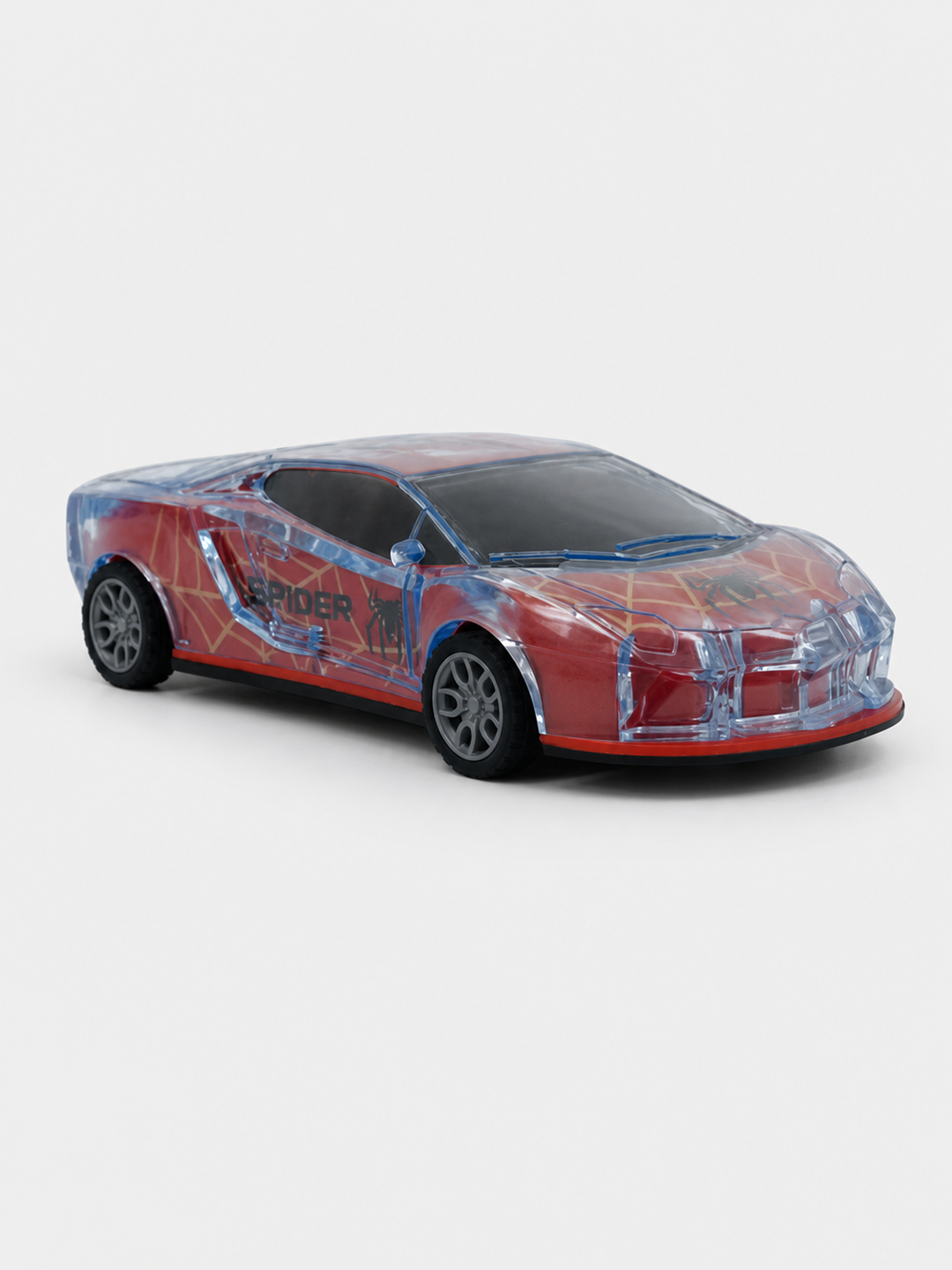Inertsion mashina Spider-Man shaffof qizil Super Car