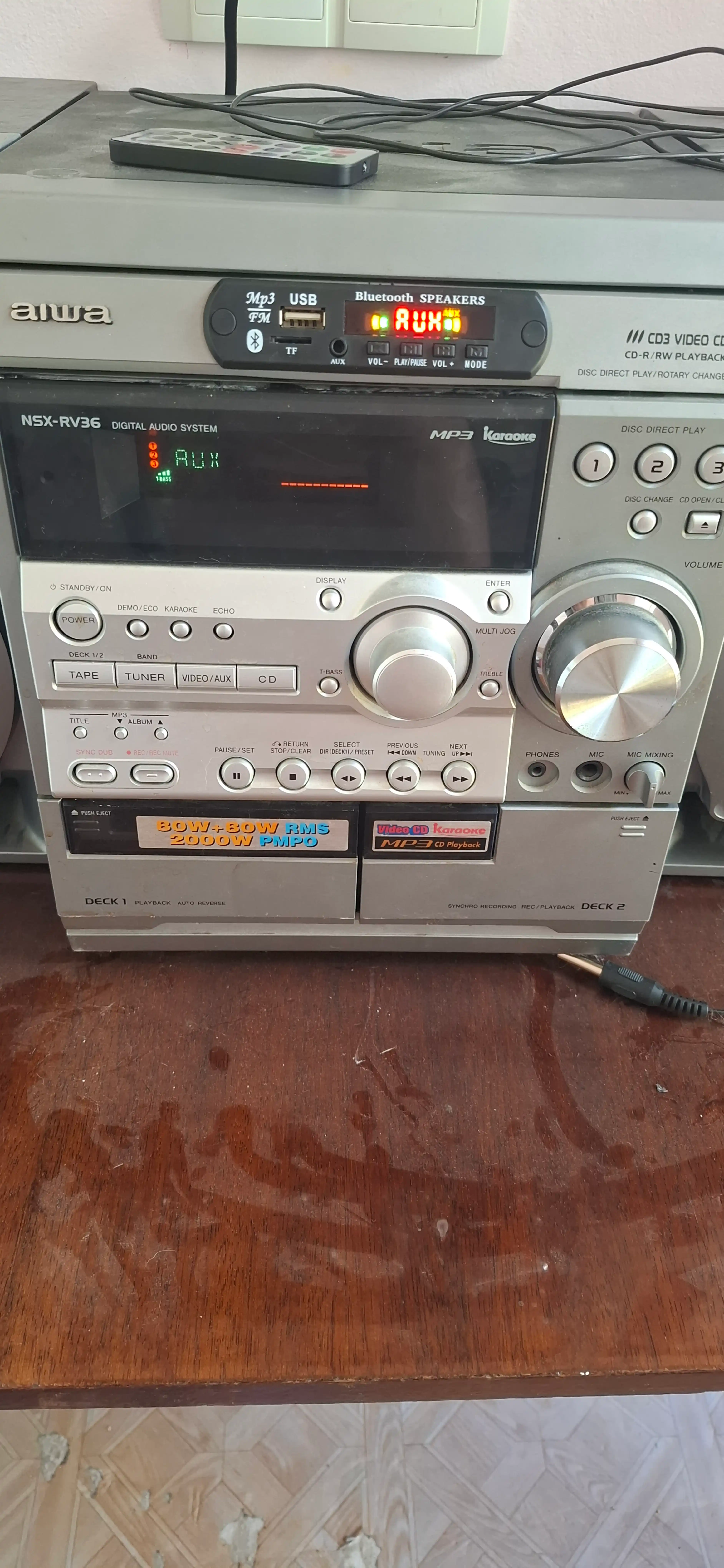 Bluetooth 5.0 MP3/WAV dekoder moduli, 12V, USB/TF, FM, AUX, pult bilan