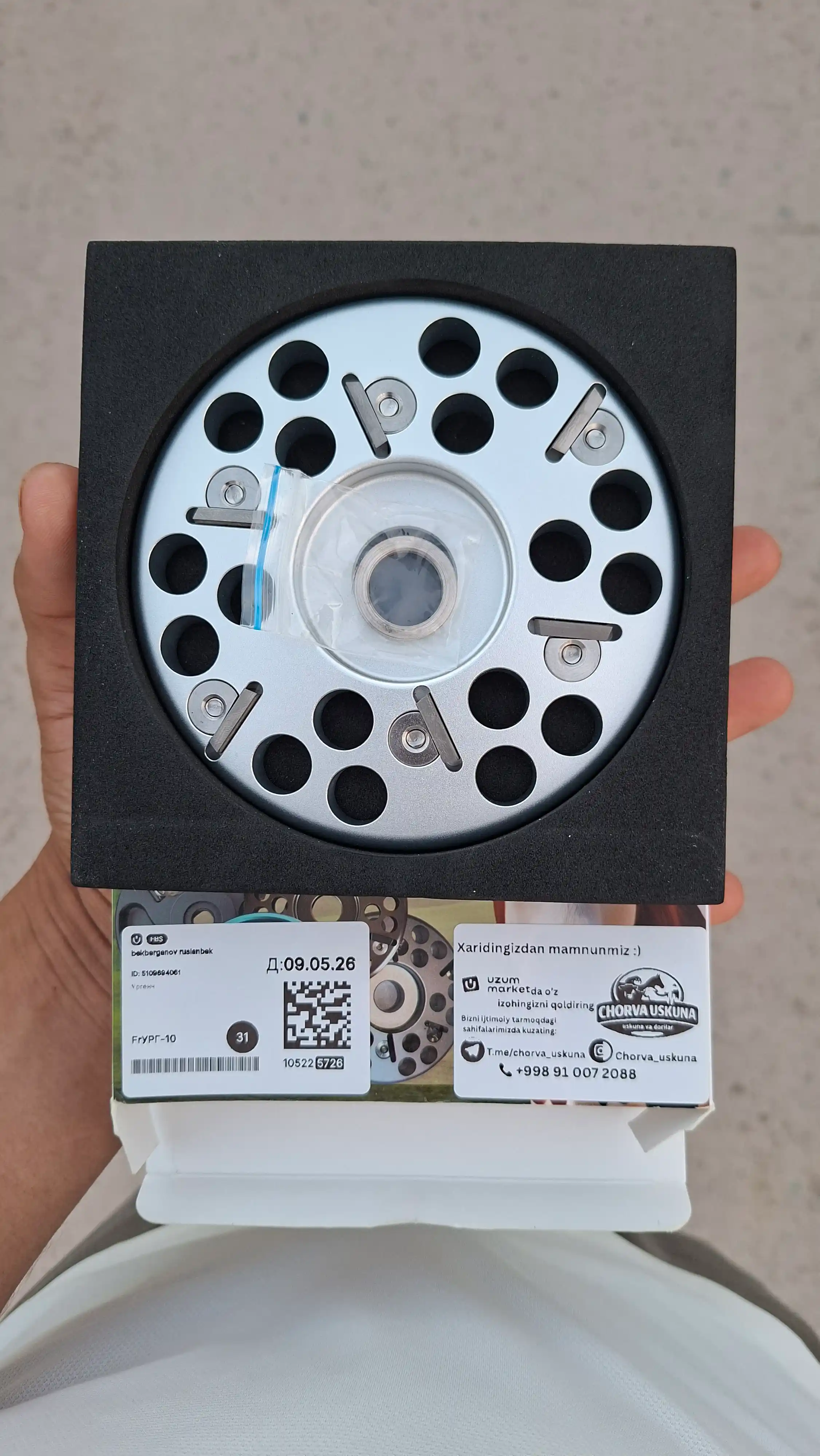 6 ta pichoqli tuyoqqa ishlov berish bolgarka diski, 120 mm