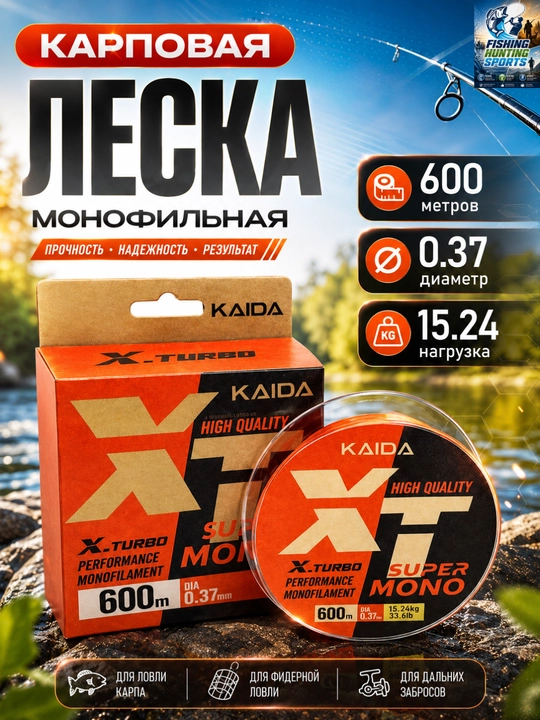 Прочная леска для ловли карпа - 