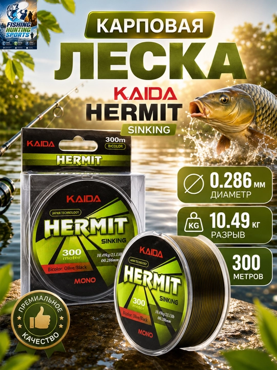 Прочная леска для ловли карпа - 