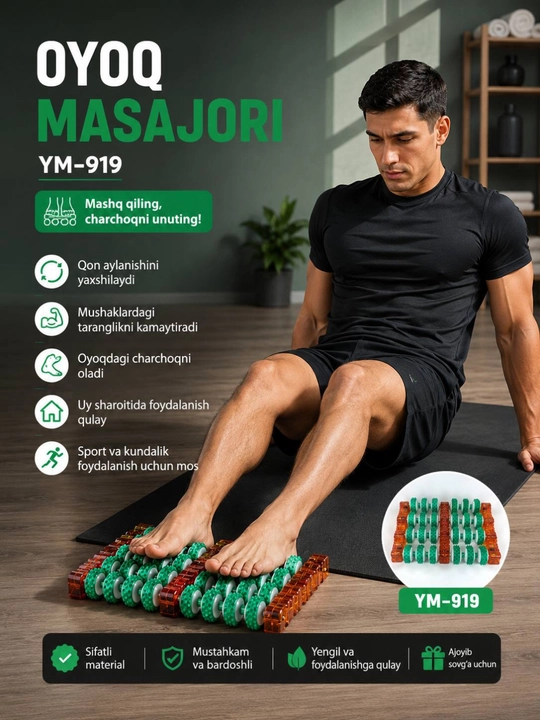 Oyoq, uy va ofis uchun massaj mashinasi - 
