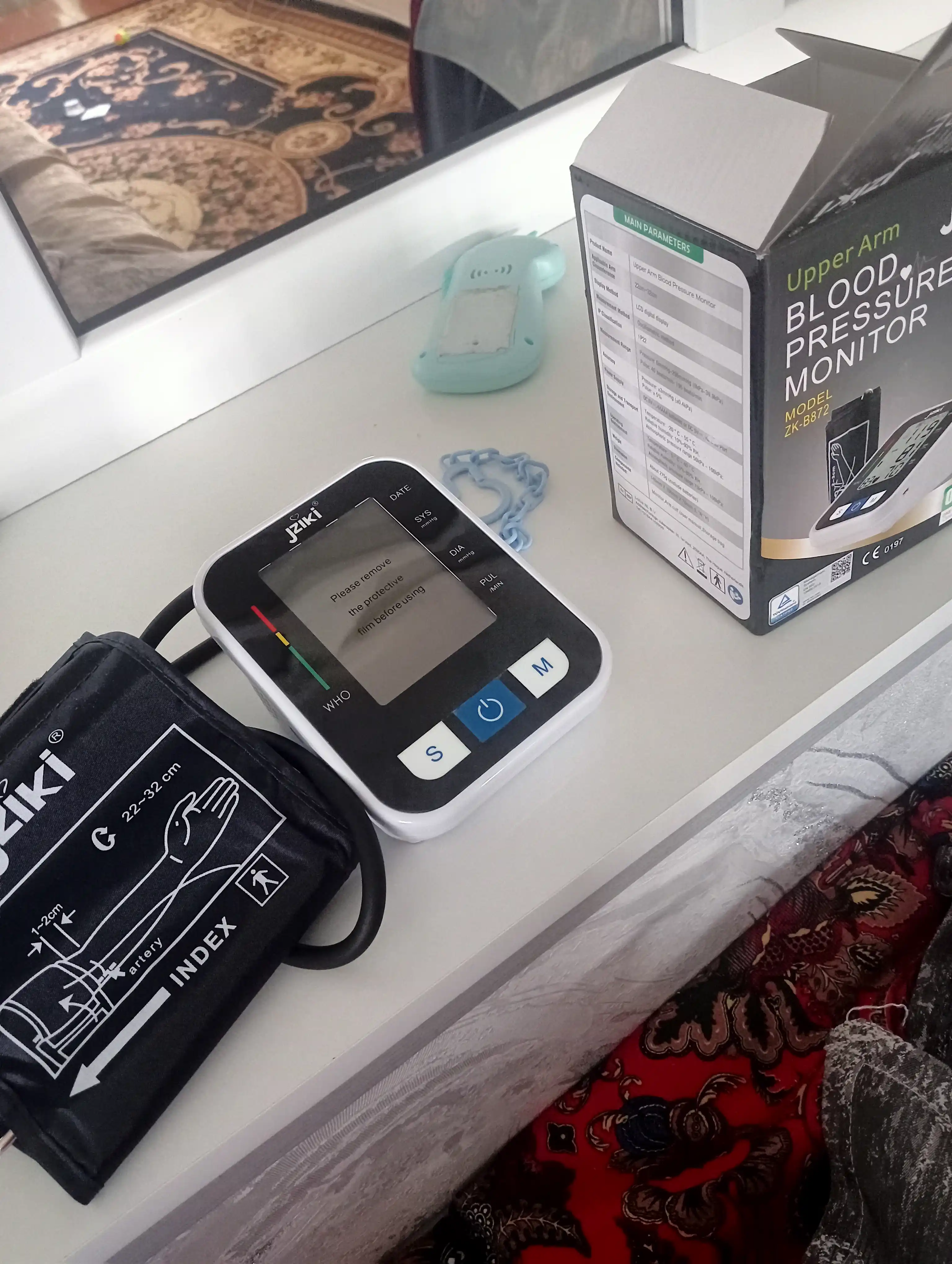 Avtomatik tonometr JZIKI ZK-B872 bosimni oʻlchash uchun, ovozli qoʻllanma bilan, elektron