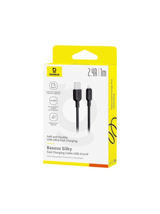 Kabel Baseus Silky USB-A to Lightning, 3A, 1 metr