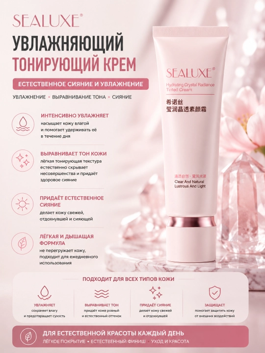 Yorqinlashtiruvchi va yarim shaffof BB-kremi/40 g - 