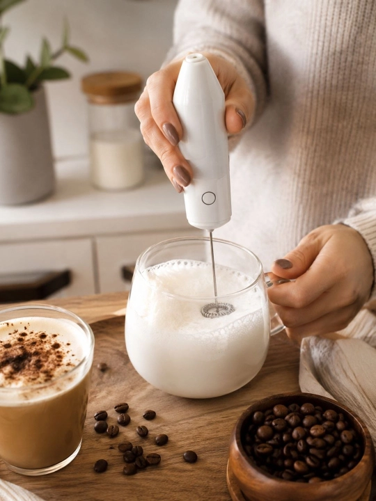 Капучинатор электрический mini mixer вспениватель молока milk frother для кофе