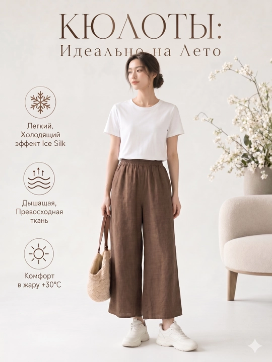 Ayollar kyulot shimlari, baland bel, keng fason, yozgi, S-L - 